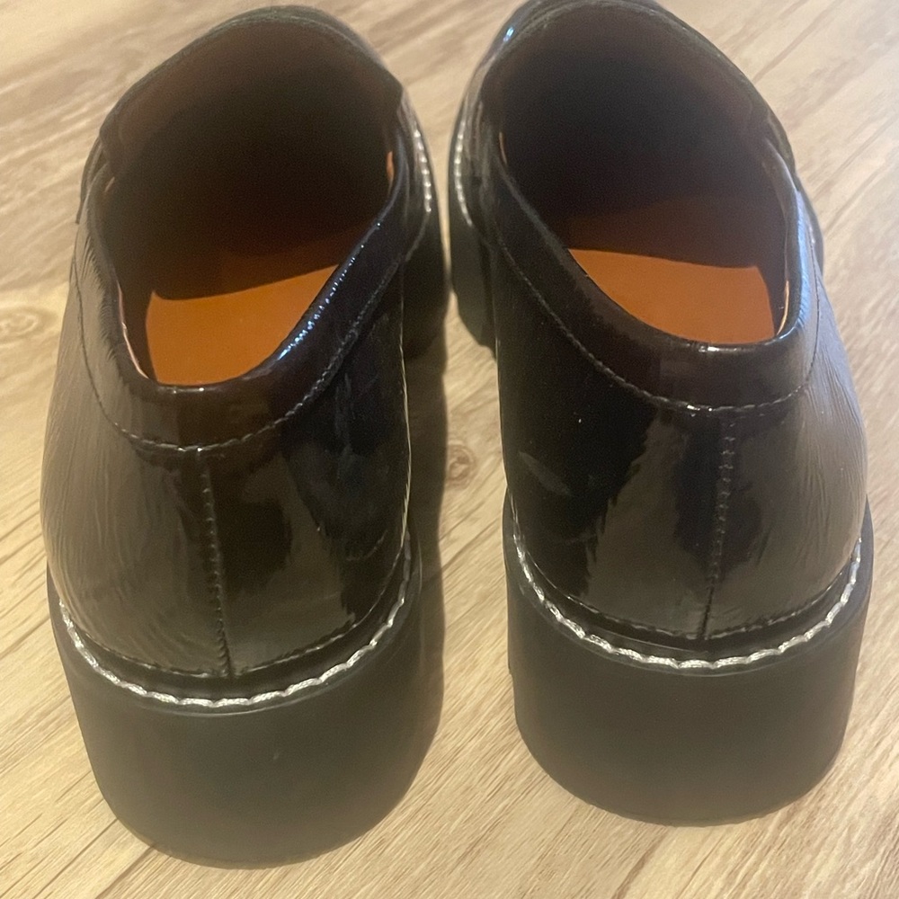 Franco Sarto Black Patent Leather Loafers - Picture 5 of 7